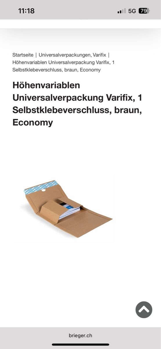 Buste & buste per spedizione: Brieger Varifix Versandkarton (50 Stk.) – Nuovo e nell'imballaggio originale da Feuerthalen venduto da lndsrbr 4
