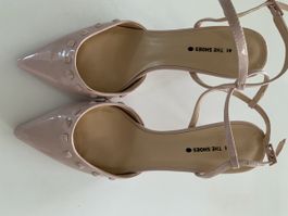 Elegante Sommer Slingpumps, nude, Grösse 41, neuwertig
