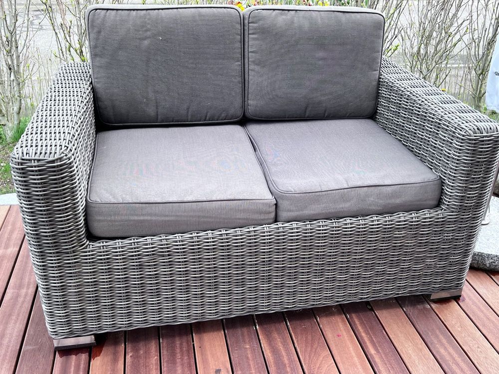 Schöne, gebrauchte Rattan Lounge Garnitur Kaufen auf Ricardo