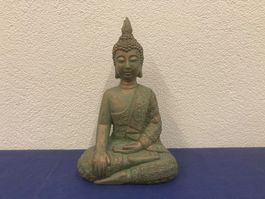 Buddha aus Ton/Fiberglas, ca. 45x28x17cm