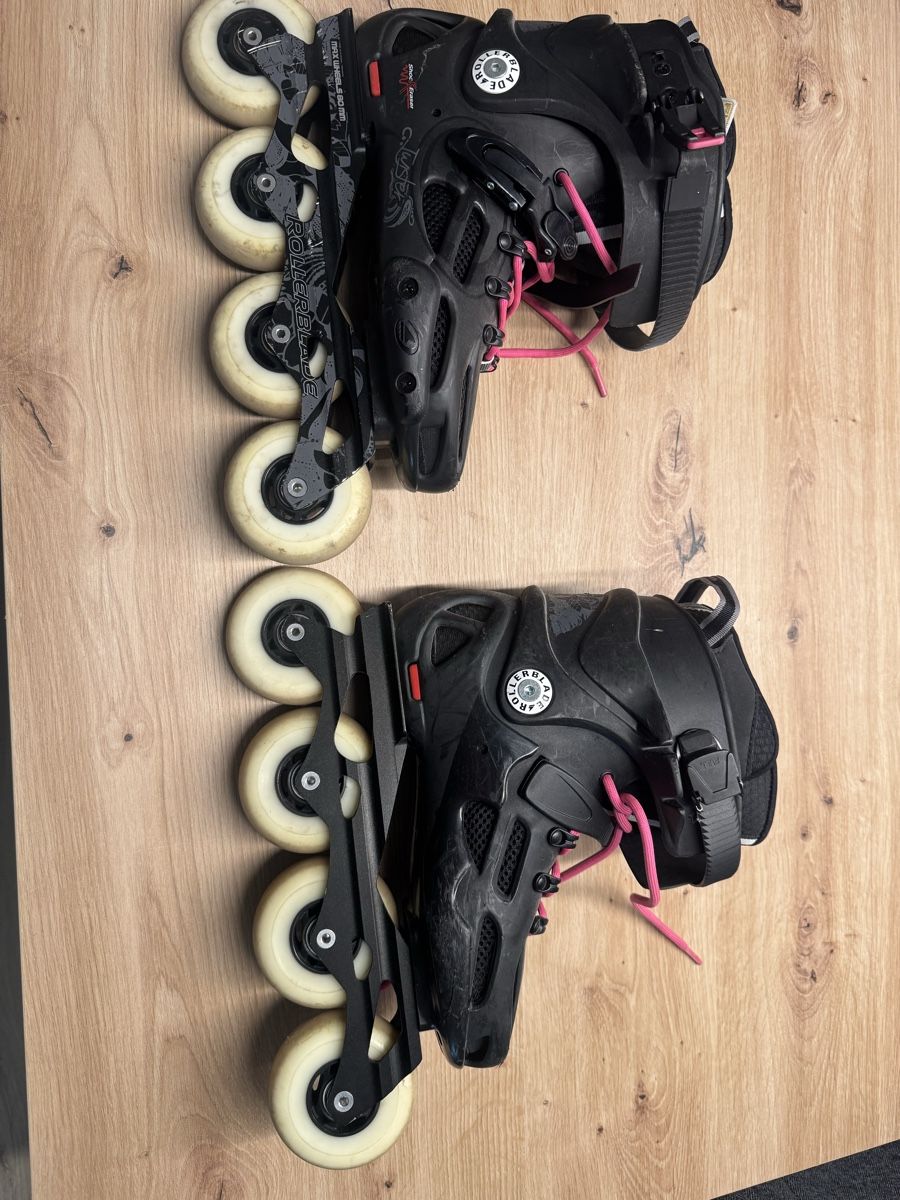 Pattini in linea & Pattini a rotelle: Rollerblades Twister 80 mit Schoner – Usato da Kappel SO venduto da miflo98