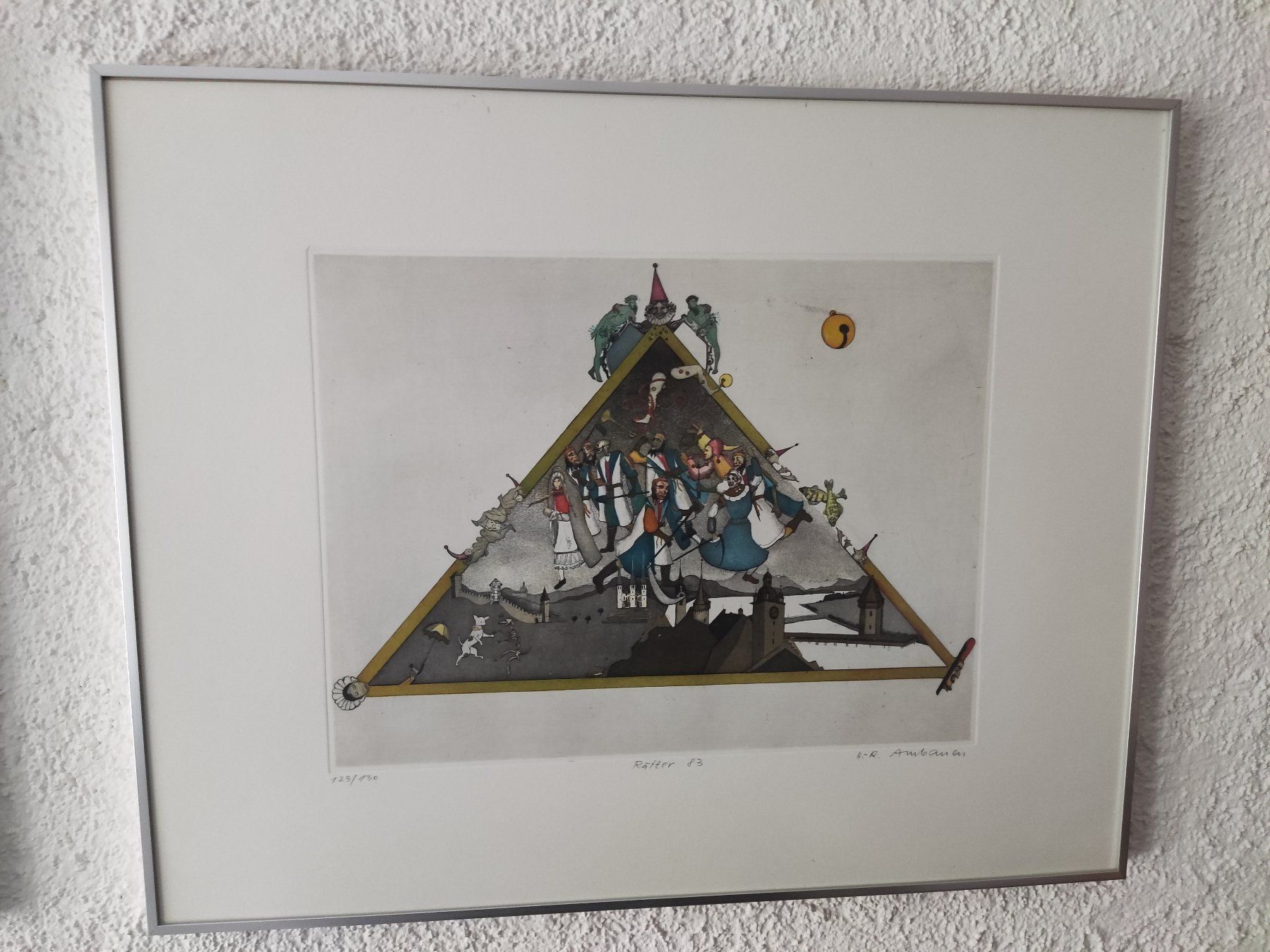 Grafica & Litografie: Fasnachtslithographie von H.R. Ambauen – Usato da Horw venduto da muggli_simon