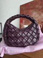 Süsse kleine Taschen geflochten Farbe: Aubergine 