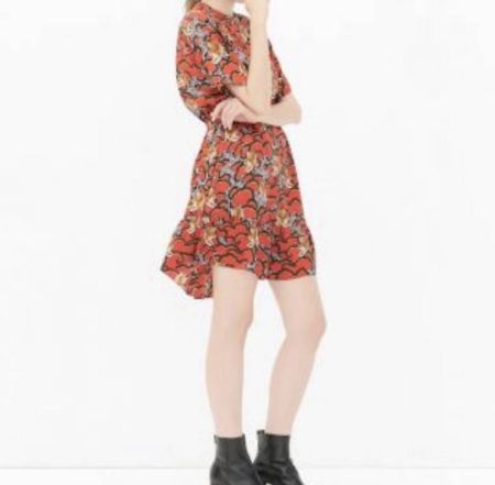 Seidenkleid mit Tigerprint
