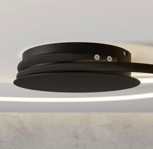 Kronleuchter & Deckenlampen: AKTION Lindby Joline LED-Deckenleuchte, schwarz, 70 cm – Neu und originalverpackt aus Basel von Seifehuesli 3