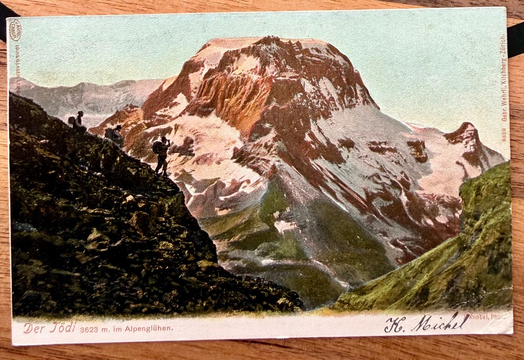 Cartoline postali: Tödi - Bergsteiger - 1895 – Usato da Lutry venduto da Ediego