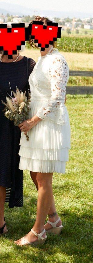 Ted Baker Vestiti: Boho, kurzes Brautkleid Gr. 38, knielang – Usato da Berikon venduto da Marilyn 3