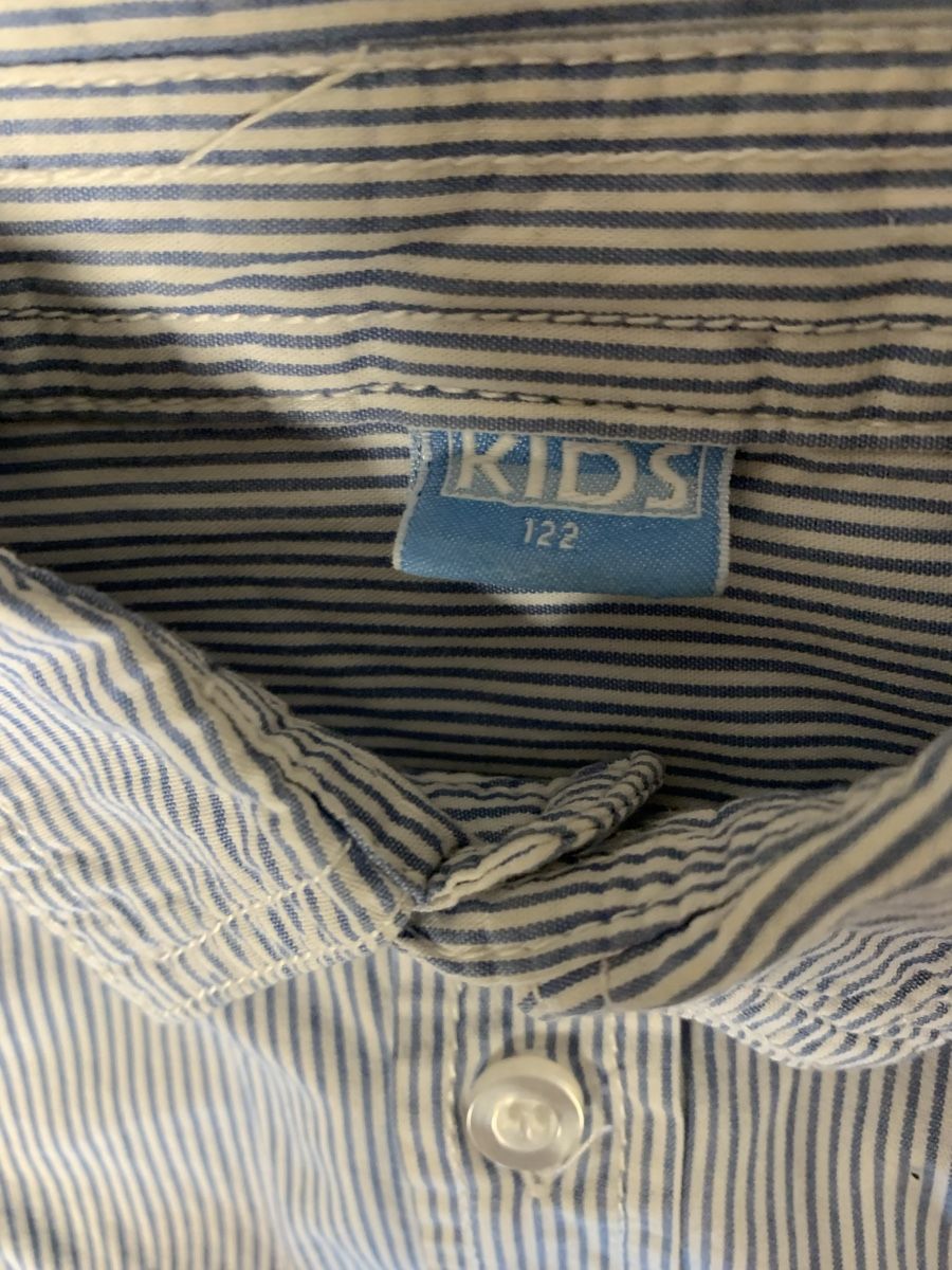 Camicie, T-shirt & Polo: Schönes schlichtes Baumwoll Hemd Gr 122 – Usato da Zizers venduto da dalaub 1