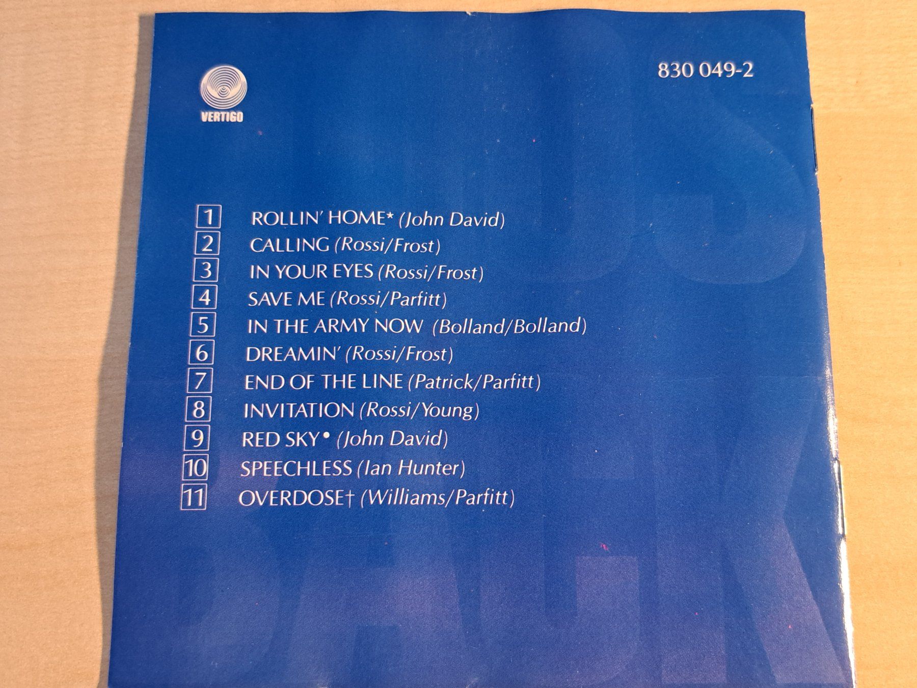 CD: CD Status Quo. In the army now – Usato da Glashütten venduto da Christheswiss 1