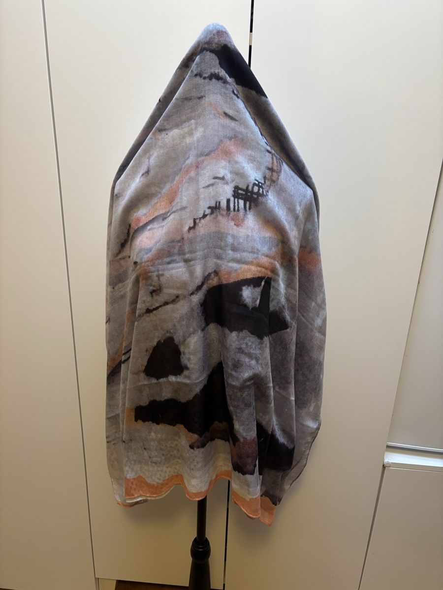 Foulard & Sciarpe: Damen Schal mit abstraktem Muster – Nuovo (secondo la descrizione) da Celerina venduto da Heli87 4