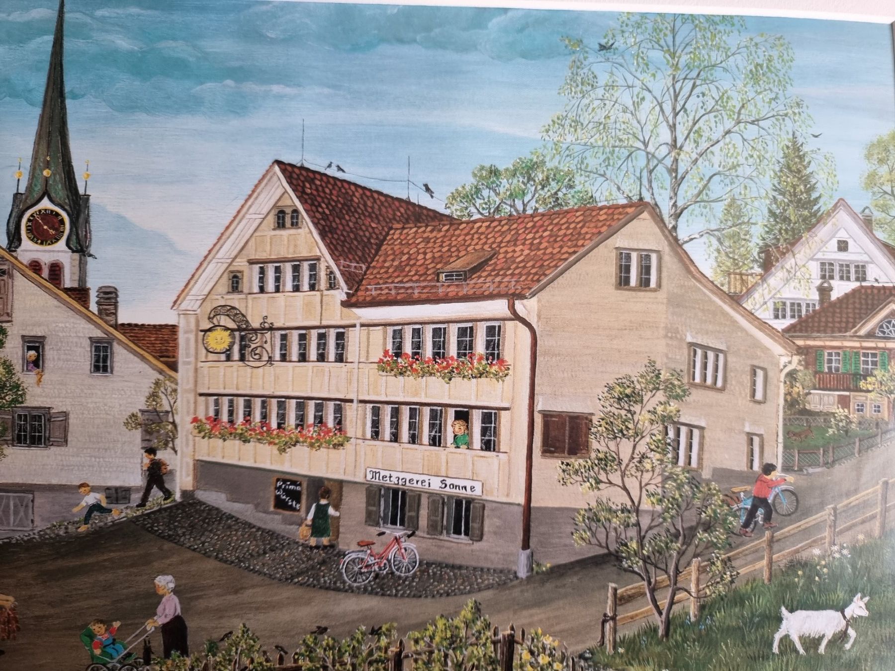 Poster & Bilder: FLÖCKLI DAS GEISSLEIN BILD VON LILLY LANGENEGGER – Gebraucht aus Gersau von grafik-kunst 2