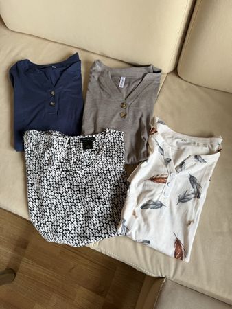 Kleiderpaket Damen Grösse S, 3 T-Shirts 1 Bluse