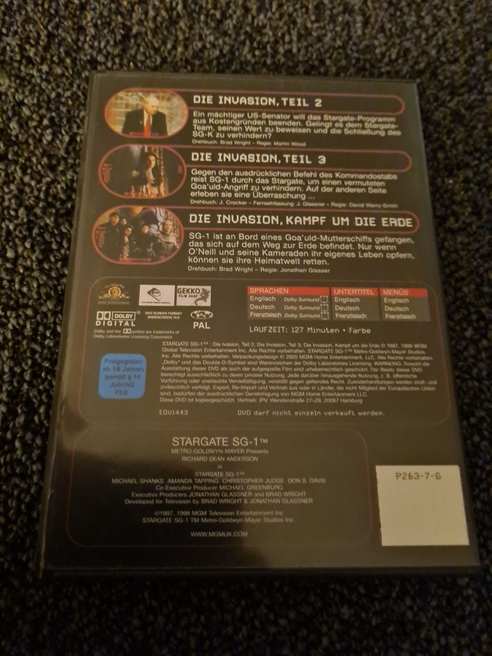 Tutti i DVDs: STARGATE KOMMANDO SG1 1.7,2.7 – Usato da Ruswil venduto da jan_bxl5 1