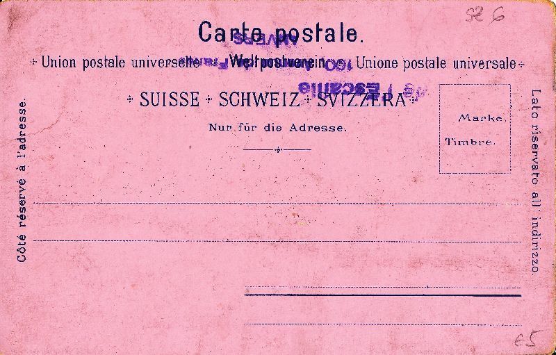 Cartoline postali: Rigi Gruss vom ... Schlumpf Litho  c1895 – Usato da Emmenbrücke venduto da teestube 1