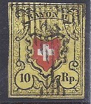 Tutti i francobolli: RAYON No. 16II signé – Usato da Les Verrières venduto da Scampi0