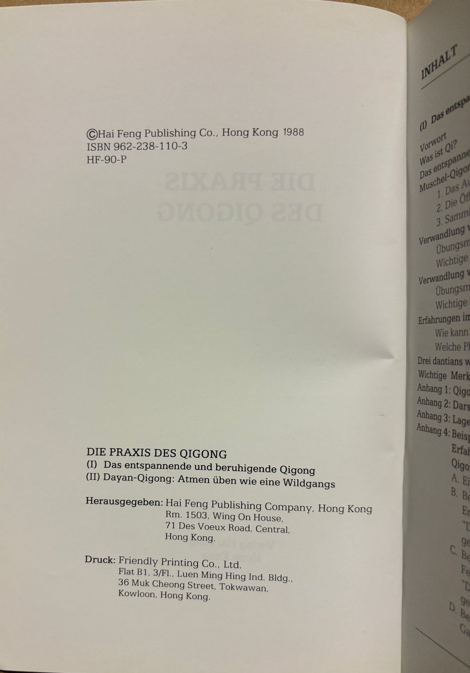 Libri: Die Praxis des Qigong – Nuovo (secondo la descrizione) da Sarnen venduto da Livres 2