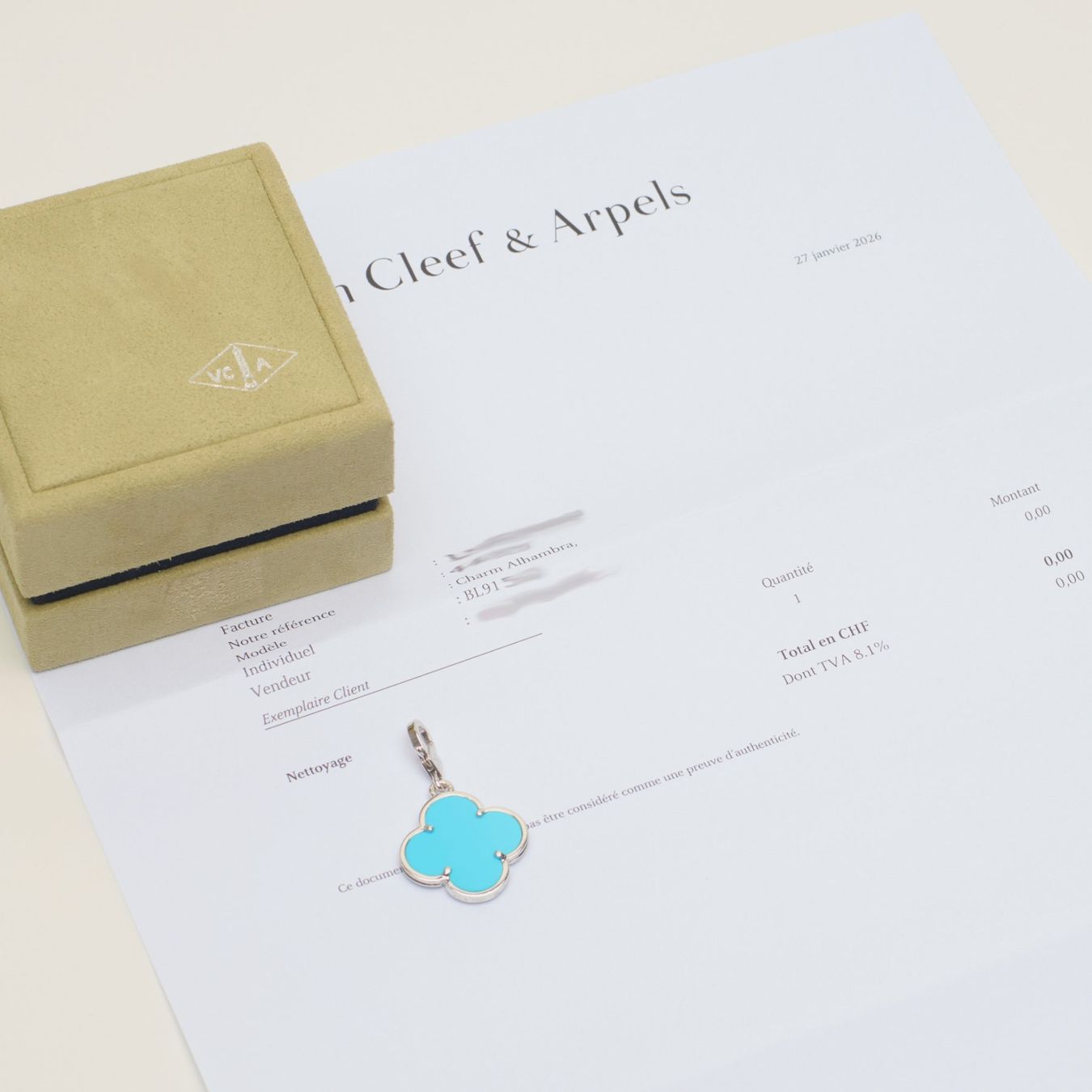 Van Cleef Catenine: RARE Authentique Pendentif VAN CLEEF ARPELS Magic turquoise – Nuovo (secondo la descrizione) da Carouge GE venduto da TLD 7