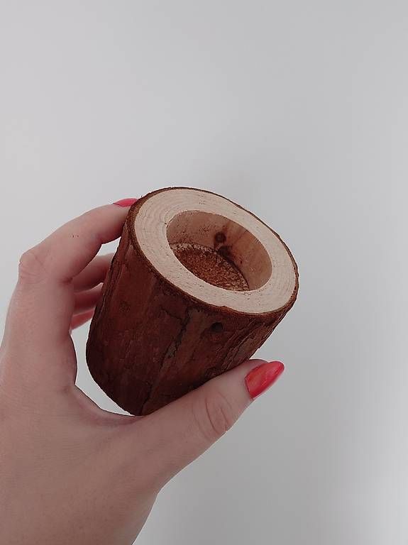 Portacandele: 12 Holz-Teelichthalter, 7 cm – Usato da Winterthur venduto da CeVe95 4