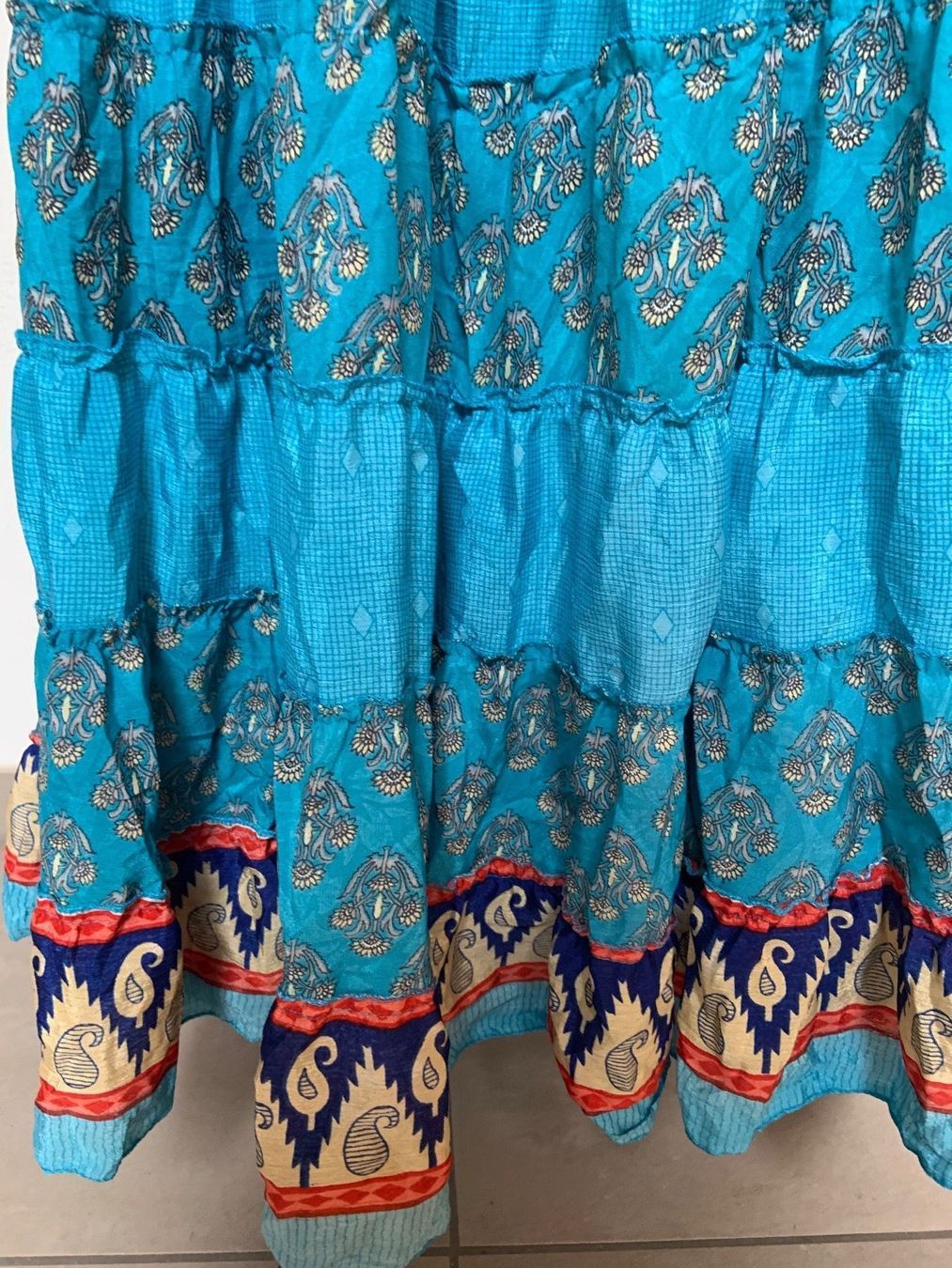 Gonne: Boho Maxirock / Midikleid aus Seide / Polyester – Nuovo (secondo la descrizione) da Sigriswil venduto da ck56 4