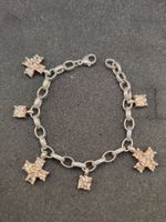 Vintage 925er Silber Armband mit Citrinen Top