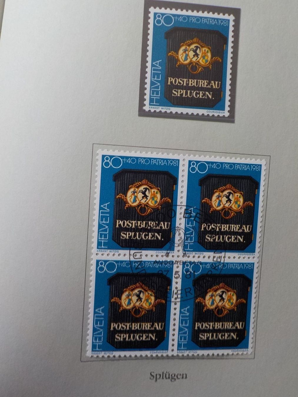 Alle Briefmarken: 1981, Pro Patria, Postschilder – Neu (gemäss Beschreibung) aus Muri b. Bern von Ricardoverkauf 3