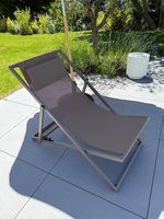 Chaise longue, chilienne pliante en acier, Liegestuhl