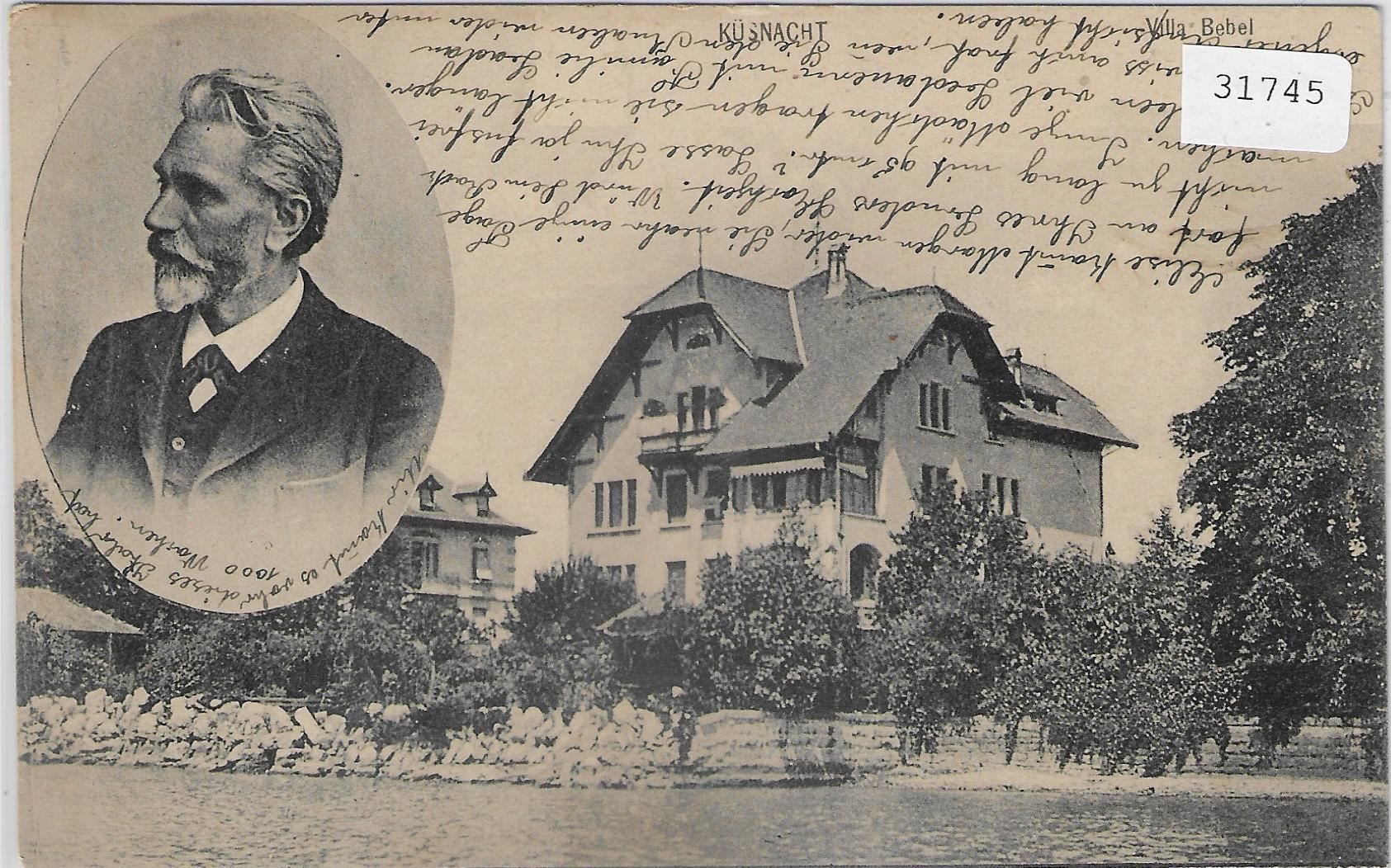 Cartoline postali: Küsnacht ZH - Villa Bebel – Usato da Ettingen venduto da Kartenplanet