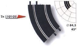 NINCO 10105  Kurfe D 84,3 / 45° Auto Rennbahn Strasse