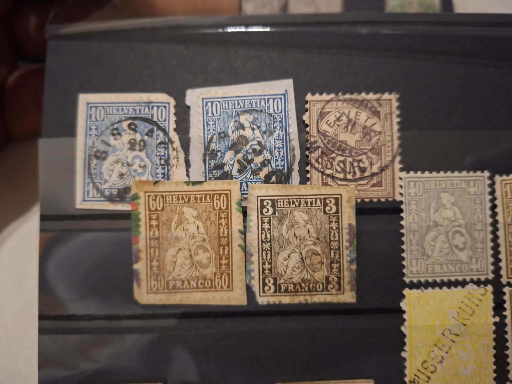 Alle Briefmarken: Lot Sitzende Helvetia div. – Gebraucht aus Balgach von SIMEON27 1