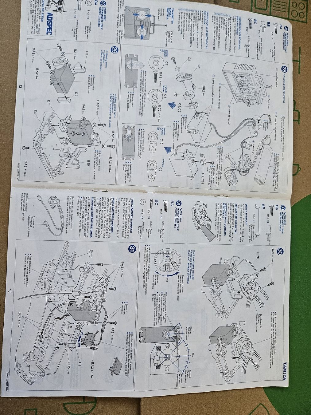 Tamiya Modellismo RC: Tamiya Manta Ray Manual – Usato da Grenchen venduto da Fluri1 3
