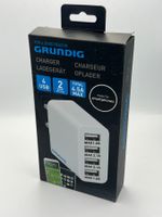 Grundig USB Ladegerät / Charger, 4 Ports, Neu & OVP!