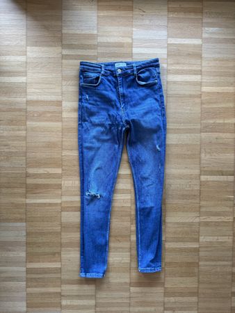 Zara - TRF skinny jeans - blau - 38