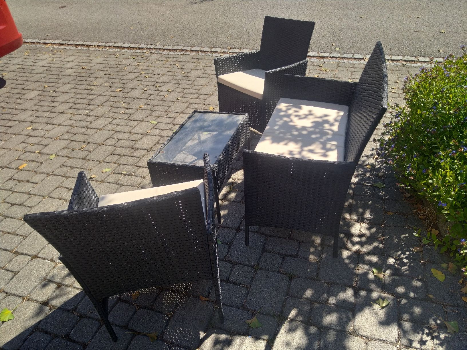 Sessel: Garten-Lounge, Garten-Stüle Rattanpolyester – Gebraucht aus Breitenbach von mse_52th