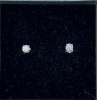 Labor Diamanten Ohrstecker Weissgold 0.3 ct zusammen