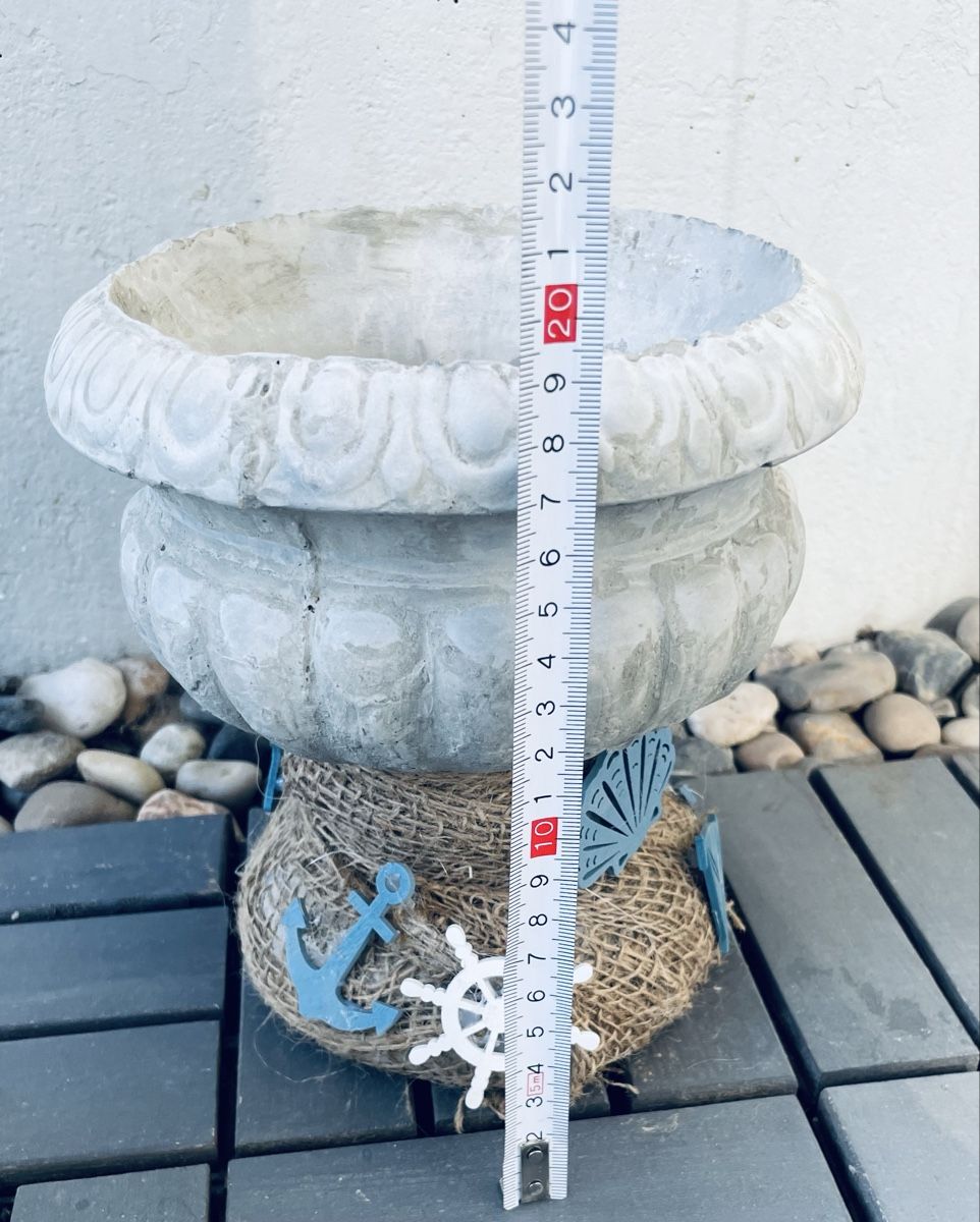 Blumentöpfe: Blumentopf maritim dekoriert H ca. 20 cm – Neu (gemäss Beschreibung) aus Au ZH von Jaggy4 5
