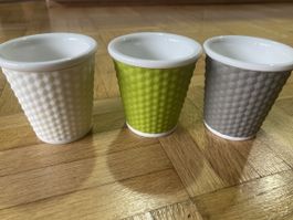 3 Kaffeebecher A Porcelain Paris Set guter Zustand