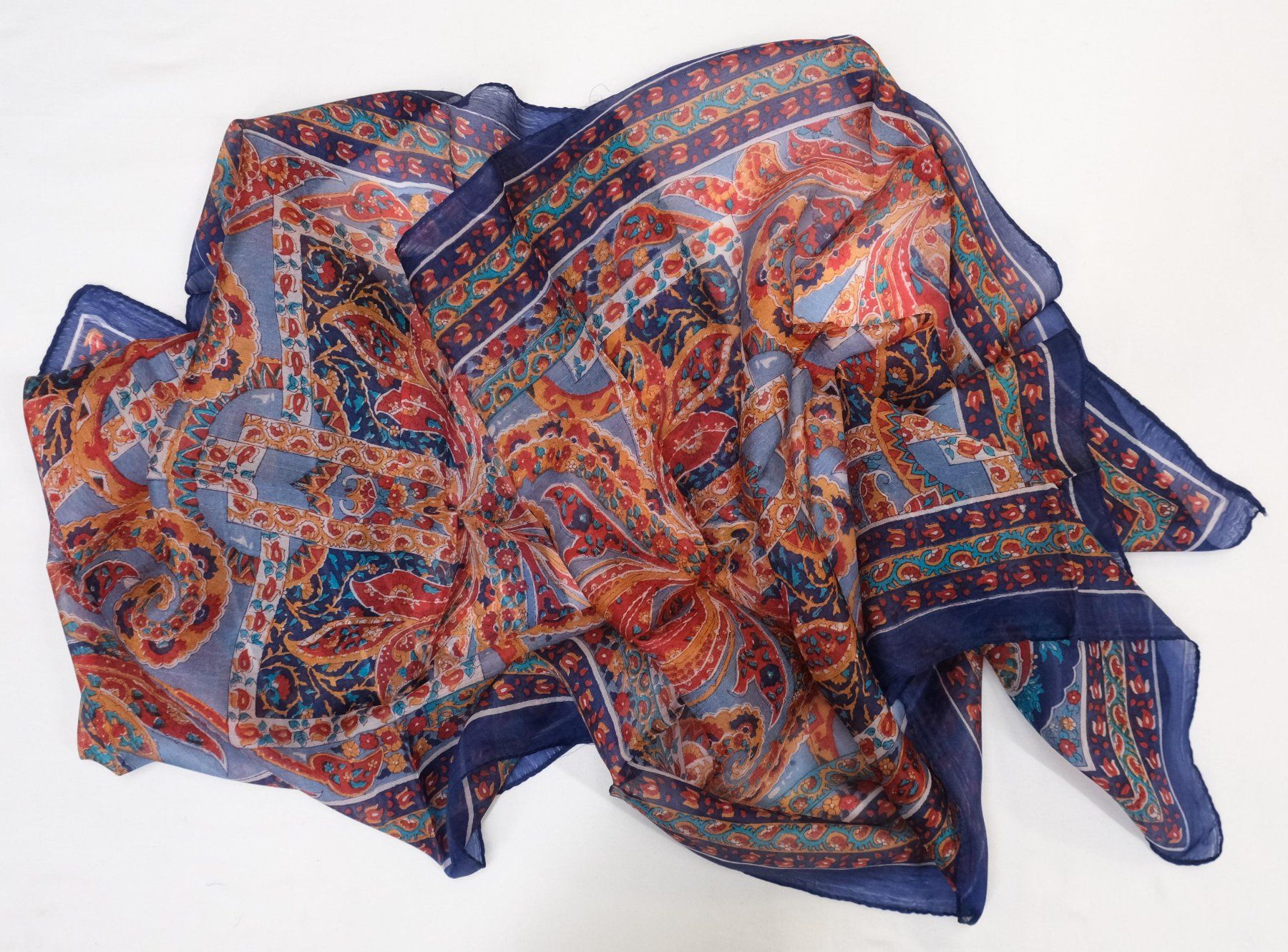Foulard & Sciarpe: Indischer Schal aus 100% Seide – Nuovo (secondo la descrizione) da Zürich venduto da Masala-Oase