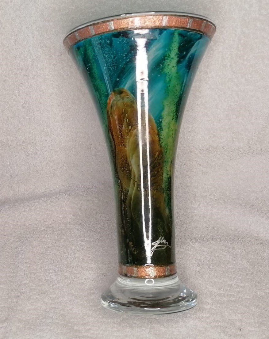 Vasi & Recipienti: Wunderschöne Blumenvase, Unikat signiert – Usato da Grächen venduto da Hel7890 2