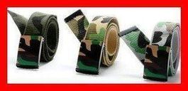 Camouflage Gürtel 120 cm Militär TYP 3 Armee Army Belt Grün