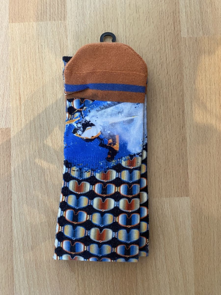 Calze: Skifahrermotiv Socken – Nuovo e nell'imballaggio originale da Basel venduto da celinefille 1