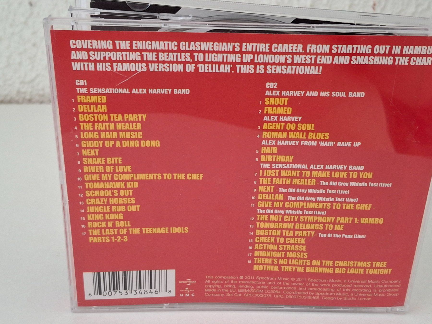 CD: 2CD The Sensational Alex Harvey Band - Hits & BBCSession – Usato da Aarberg venduto da Jackup1 1