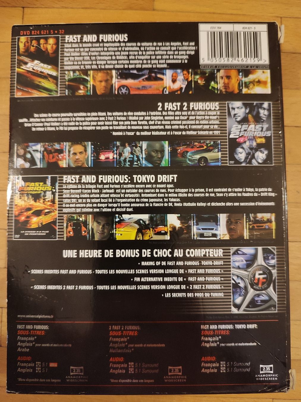 Tutti i DVDs: Coffret trilogie fast ans furious  – Usato da Bougy-Villars venduto da Vogue 1
