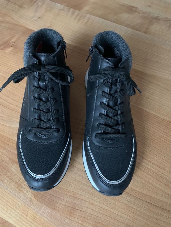 Rieker Donna Sneaker Z4263 - Basse, Idrorepellenti Con Membrana RiekerTEX, Colore Nero