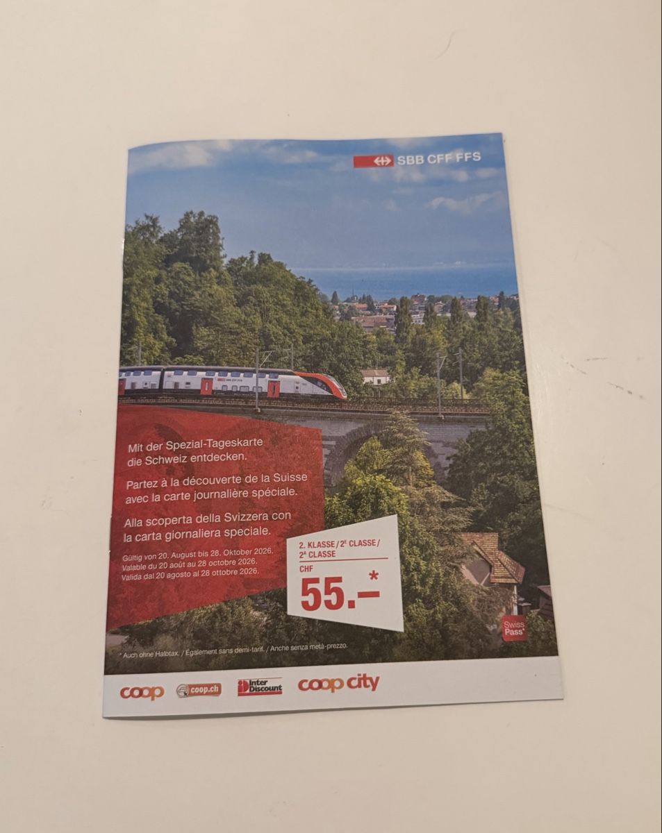 Tickets: SBB TAGESKARTE – Neu und originalverpackt aus Erlinsbach SO von DesignerByNeven