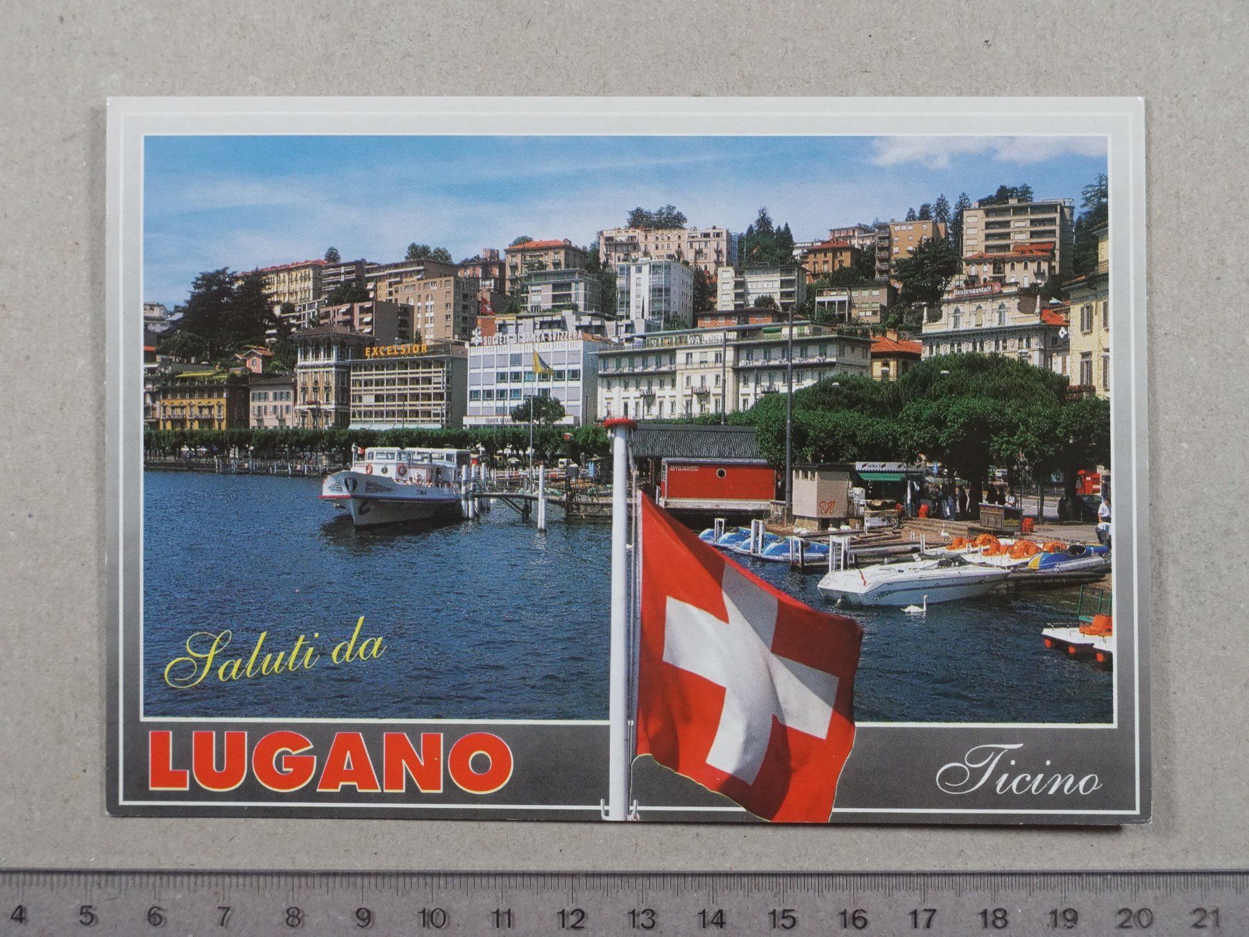 Ansichtskarten: Lugano, 1997 – Gebraucht aus Lenzburg von fh1