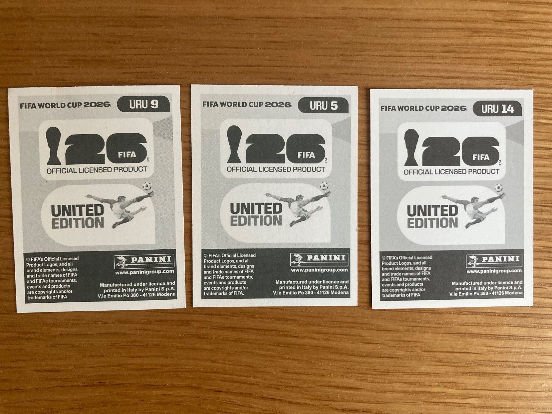Panini Carte collezionabili: WM Sticker URU 5, 9, 14 – Nuovo (secondo la descrizione) da Winterthur venduto da Whitefish 1