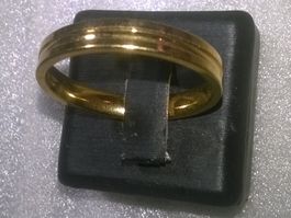 RING EDELSTHAL VERGOLDET,,,GLANZIG