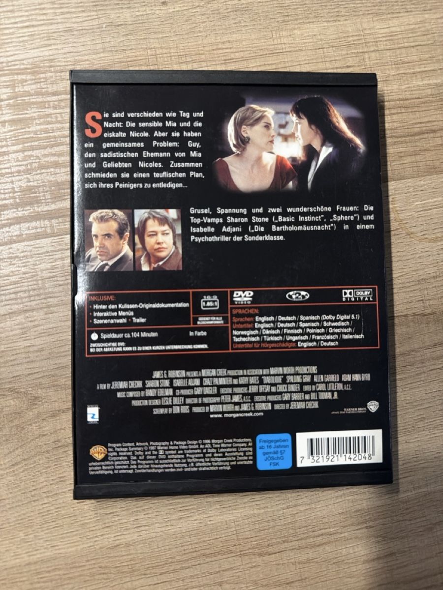 Tutti i DVDs: Diabolisch (1996) DVD – Usato da Hagendorn venduto da masterchieff 1
