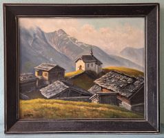 Ölgemälde W. Roth, Bettmeralp