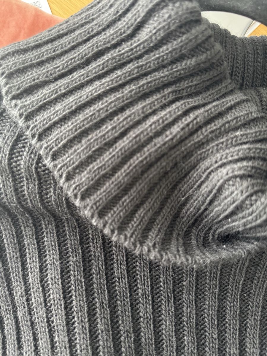Vestiti: Rippstrick Kleid mit Rollkragen, Grösse S/M, schwarz – Nuovo (secondo la descrizione) da Staufen venduto da M19M 2